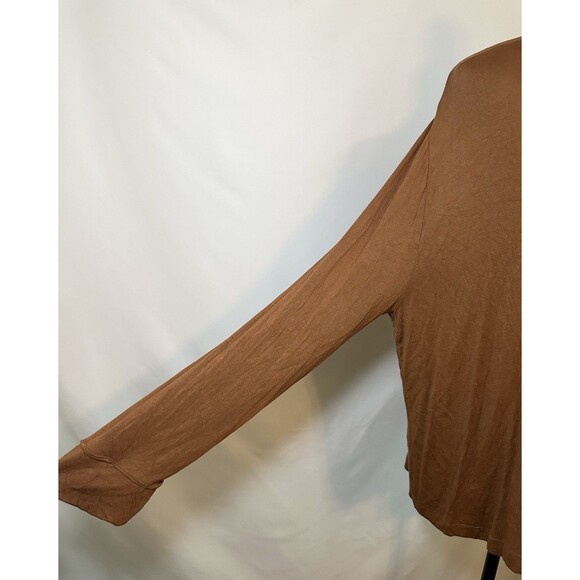 SKIMS Copper Soft Lounge Long Sleeve Pajama‎ Top Button Women's XL - Picture 6 of 12